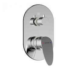 Смеситель встраиваемый в стену Bravat Drop (3-функц)