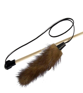 Дразнилка-удочка GoSi для кошек Норковый хвостик, 50см