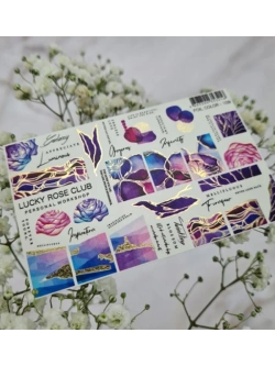 Набор слайдеры 2шт Lucky Rose. Foil 107, 109