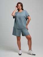 Блузка Летний драйв-4 Виотекс СЕРЫЙ