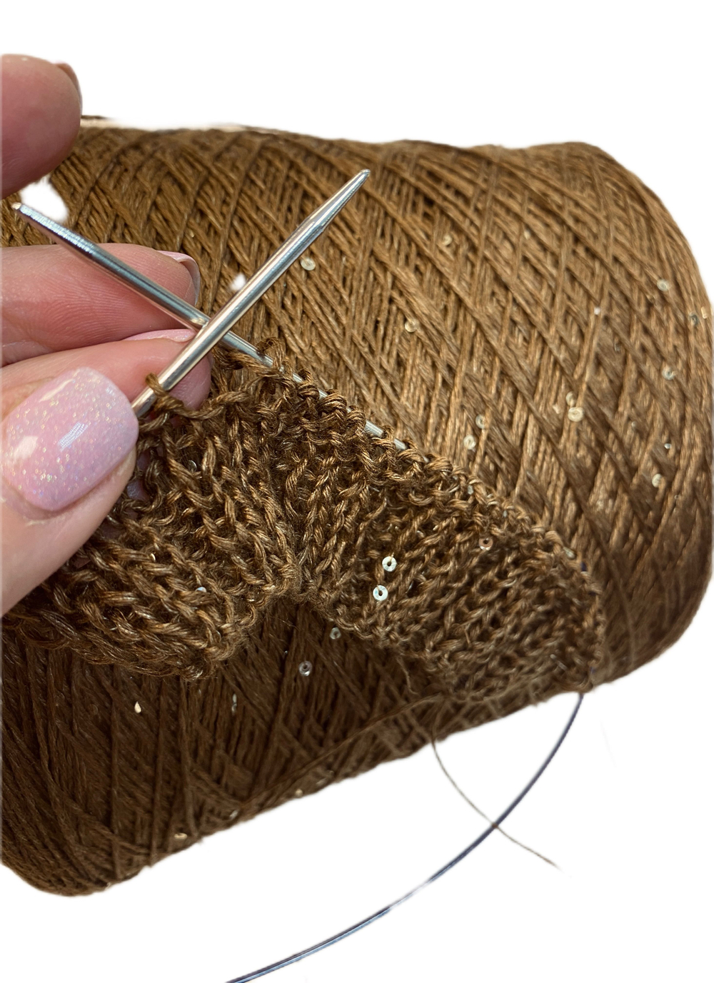 Пряжа на бобине (Италия) 72% лен 20% шелк 8% п/л 100г-320м 375г