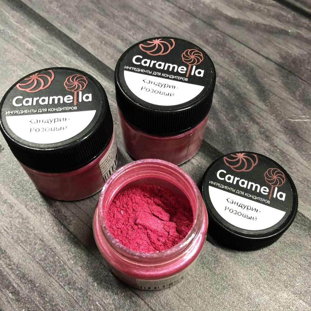 Краситель блеск пищевой CARAMELLA 5г. (Краситель пищевой) Розовый