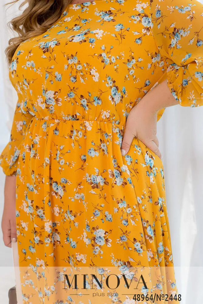 Платье 2448-желтый Minova
