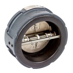 Затвор обратный РИДАН - ЗОД PN16 DN125, межфланцевый, двустворчатый, корпус: чугун GGG40