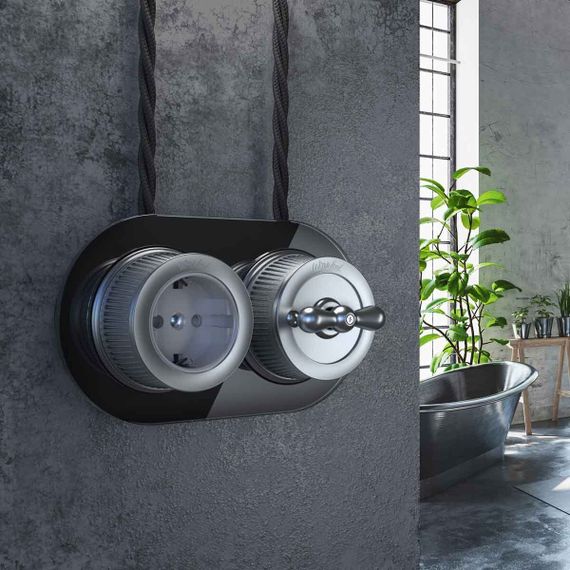 Рамка на 2 поста черная Werkel W0025108 4690389166457