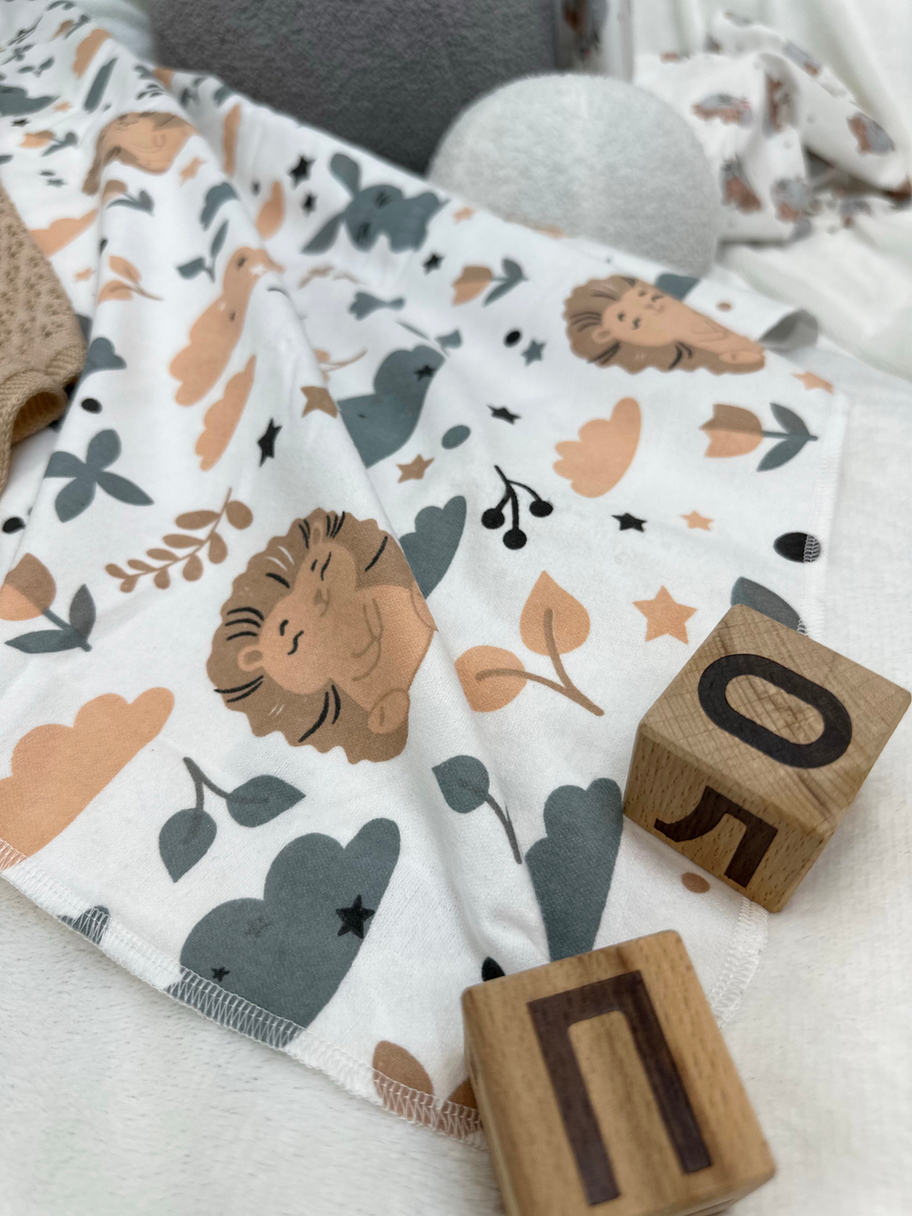 Фланелевая пелёнка Ежата 90*130