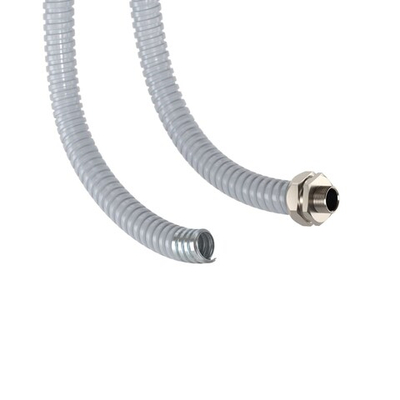 Металлорукав DN 50мм в герметичной ПВХ изоляции, Dвн 50,5 мм, Dнар 57,0,25 м, цвет серый