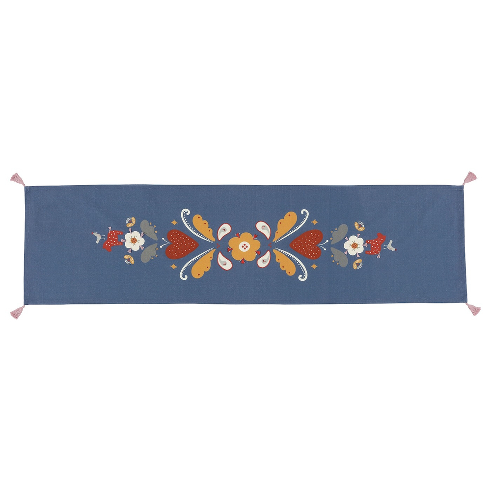 IKEA SLÄTTIKA  (ИКЕА СЛÄТТИКА)  -  Настольная скатерть, синий/красный, 35x130 см