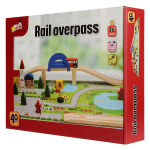 Развивающая игрушка Деревянная дорога 40 эл, коробка C-41887