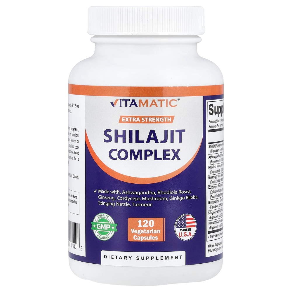 Vitamatic, комплекс с мумие, 120 вегетарианских капсул
