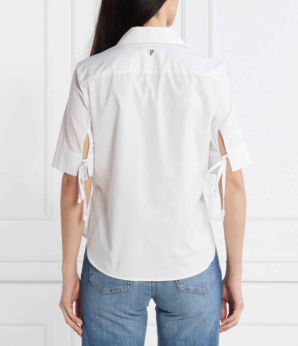 Блузка DONDUP - made in Italy - белый(DC348 PF0010D XXX)