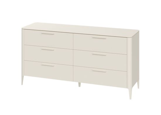 Комод Type 6 ящиков ширина 170 см (молочный)