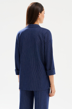 1976 Жакет женский (синий в полоску)