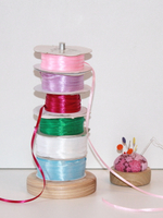 Держатель для лент ниток кружева пряжи деревянный