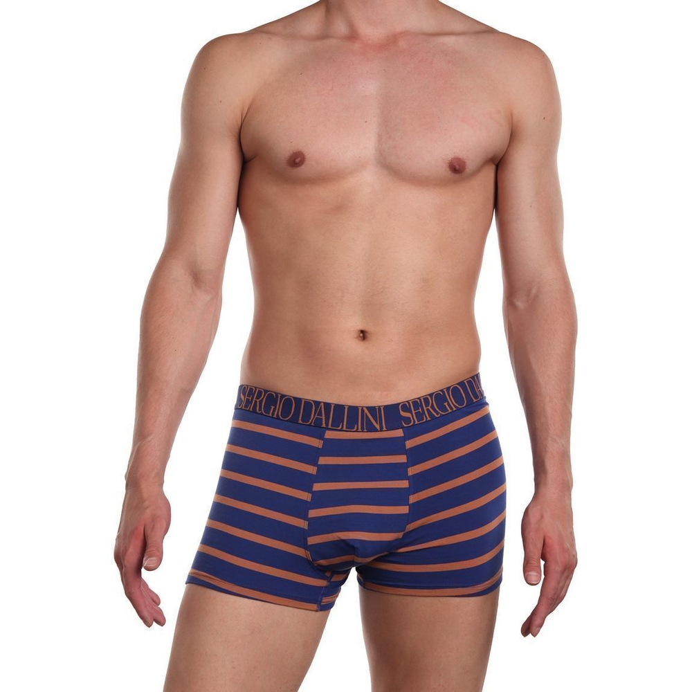 Мужские трусы-боксеры в широкую полосочку (Размер: XL) (Цвет: коричневый)