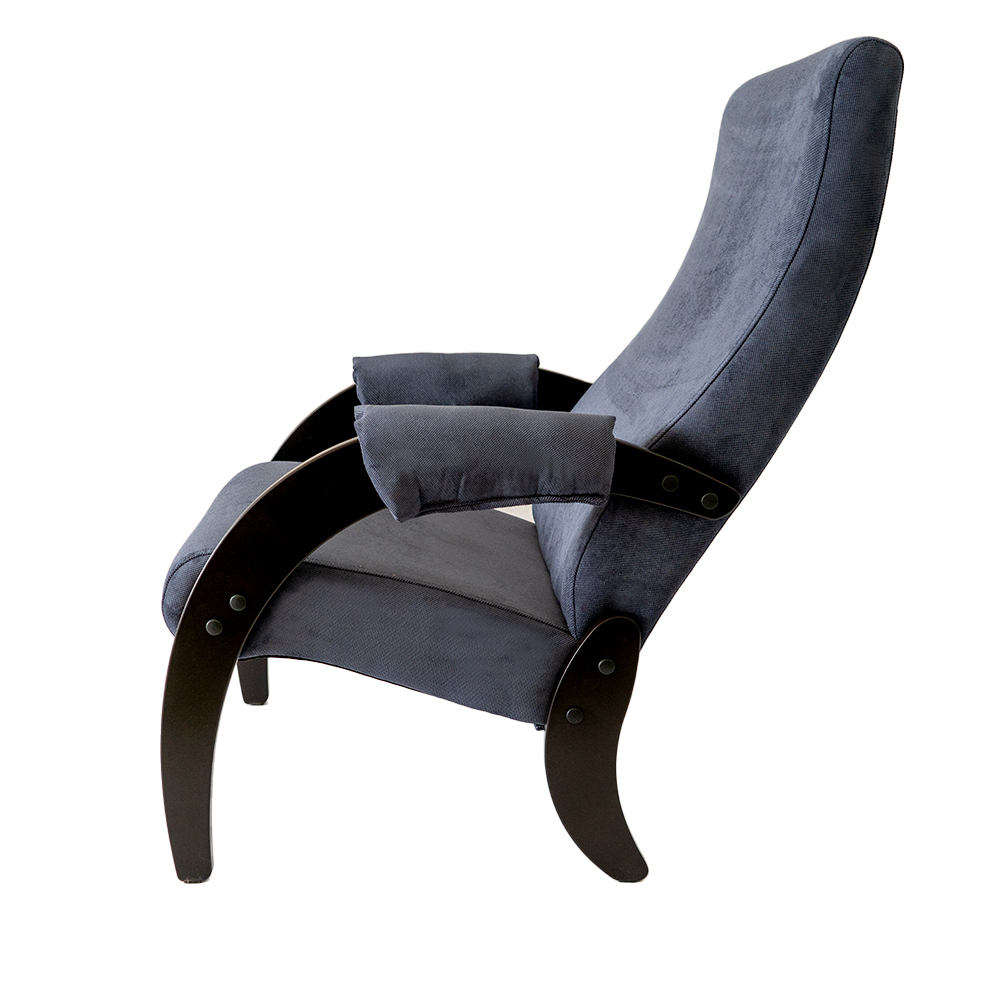 Кресло  Марта №61М арт.GS-61М-6 (каркас венге, ткань VERONA Denim Blue - синий) 1уп