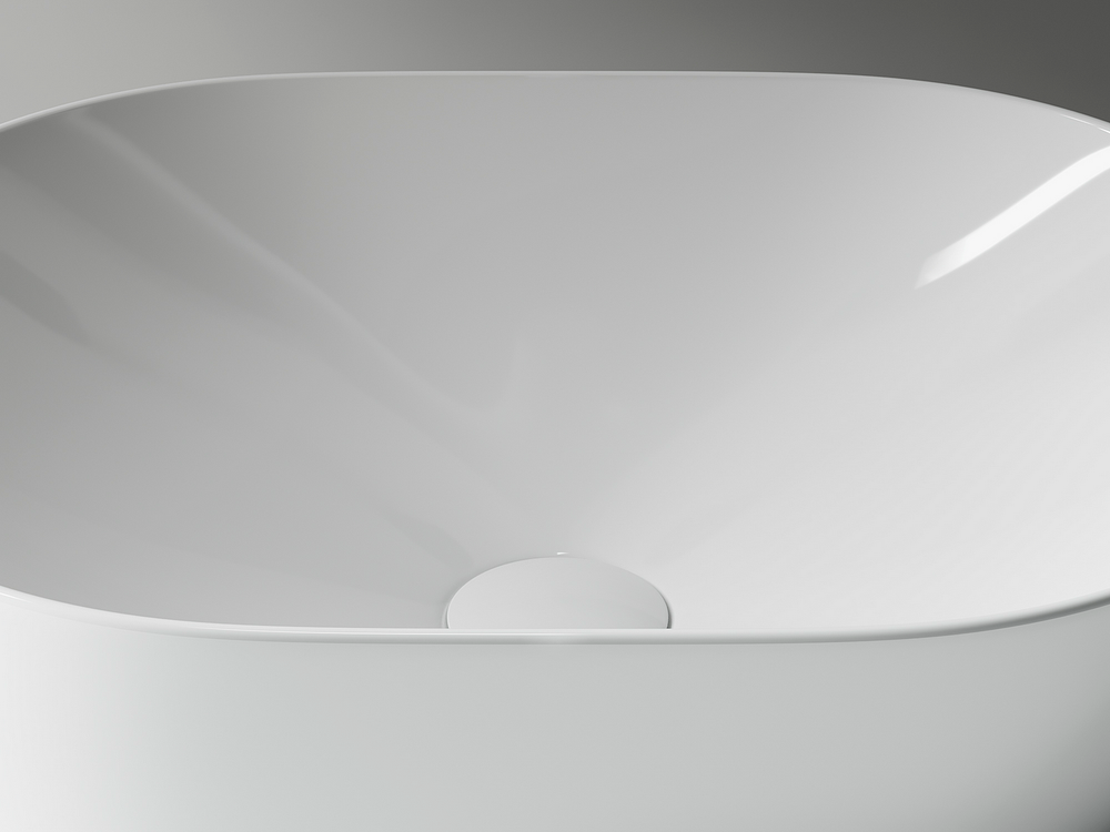 Умывальник чаша накладная овальная Element 480x350x130мм