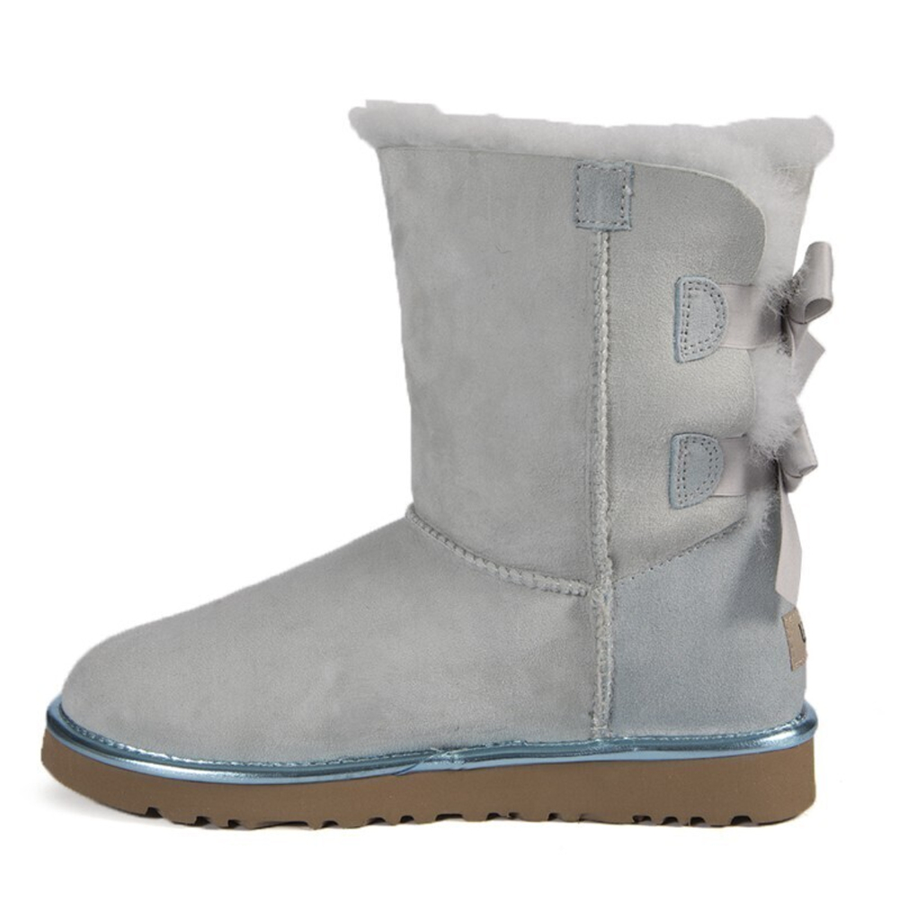 Угги Bailey Bow Metallic Sky Blue II