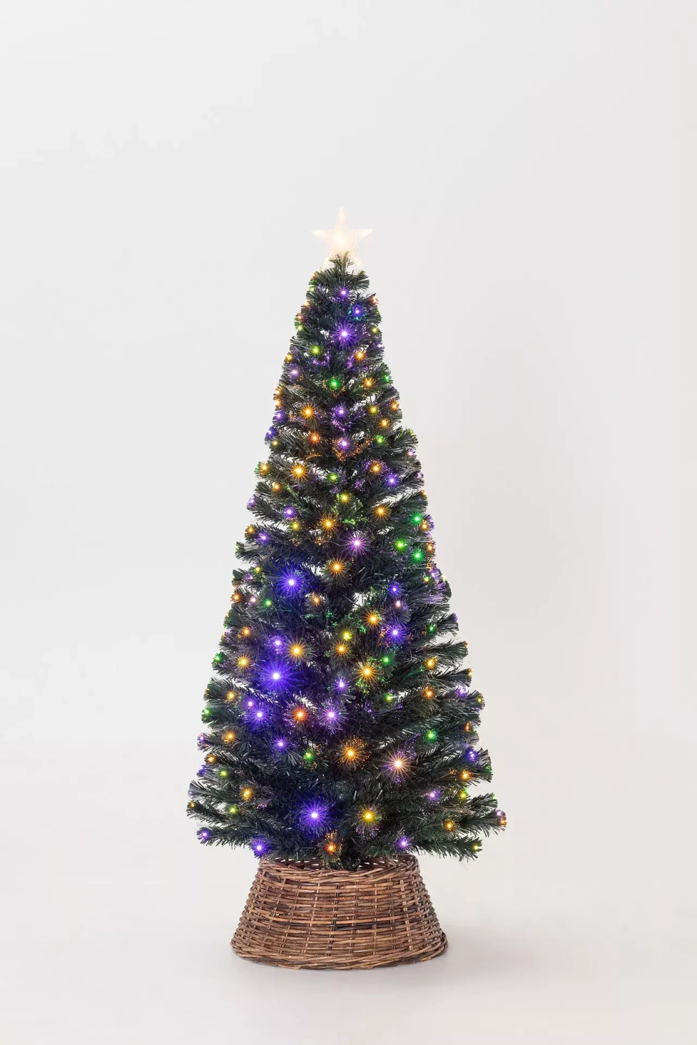 Оптоволоконная елка с LED лампочками Праздничная 120 см., пвх, контроллер (Т2206В-120)