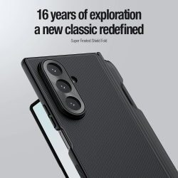 Усиленный чехол в комплекте с S Pen от Nillkin для Samsung Galaxy Z Fold 7, серия Super Frosted Shield Fold (With built-in pen)