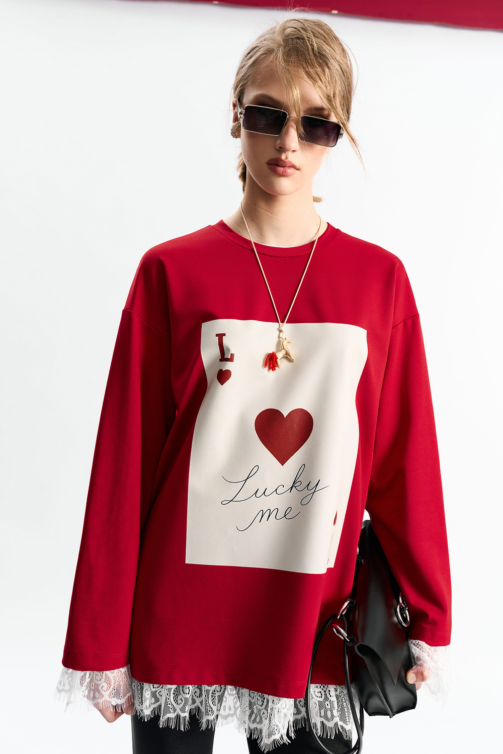 Лонглисв женский 1279 скарлетт / принт