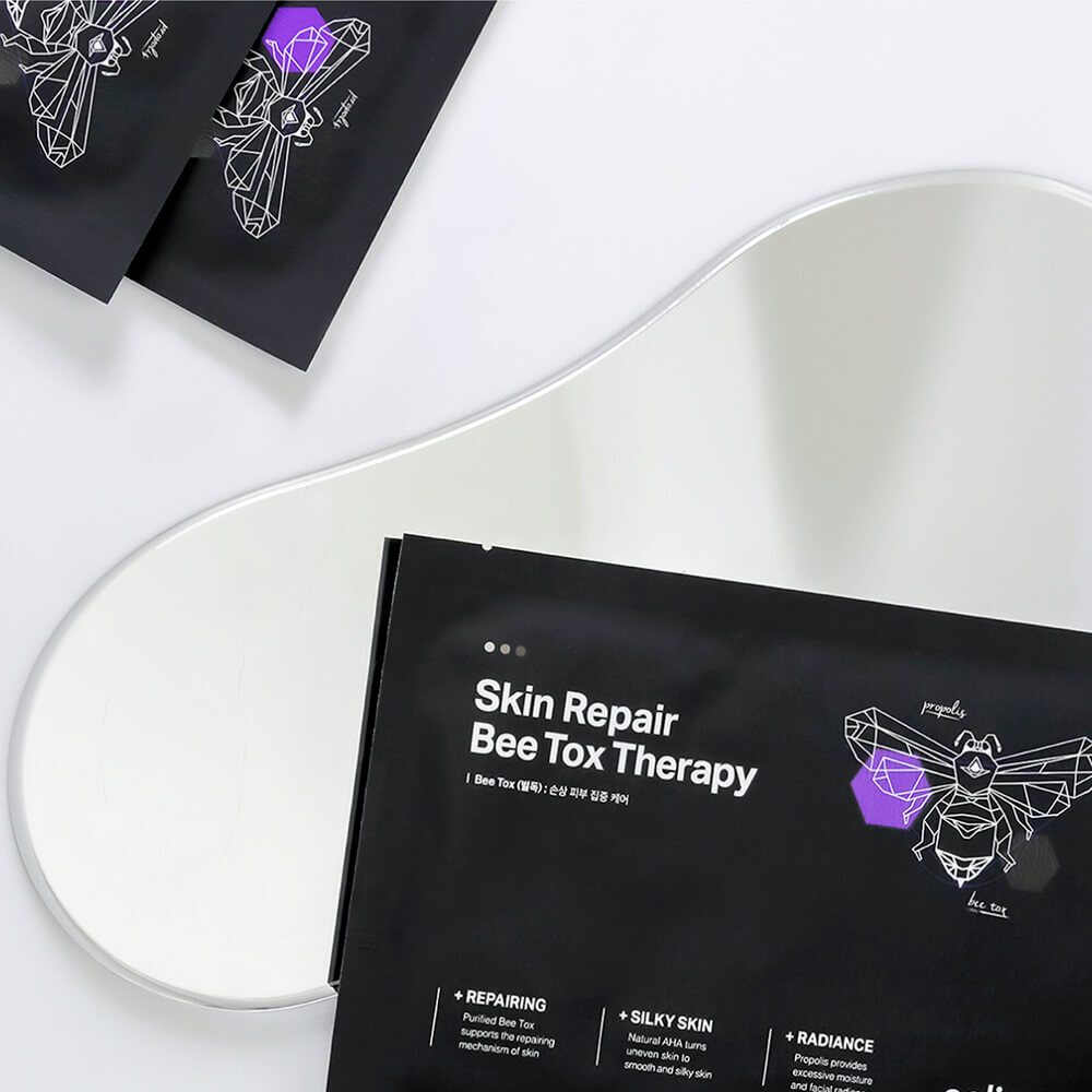 Выравнивающая тканевая маска с прополисом и пчелиным ядом Celimax Skin Repair Bee Tox Therapy Mask