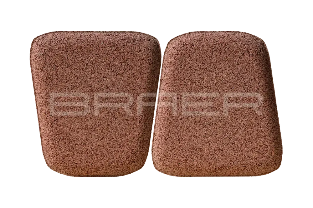 Тротуарная плитка Braer Классико круговая, Винный, 60 мм