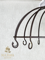 Подвес декоративный "Корона" коричневый большой 32х31,5см