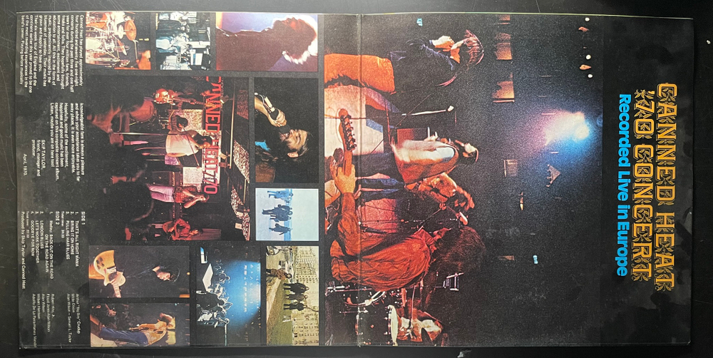 Canned Heat ‎– '70 Concert: Recorded Live In Europe (Дания 1970г.)