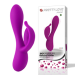 Мощный перезаряжаемый вибратор Pretty Love Philip (30 режимов), фиолетовый (Цвет: фуксия)