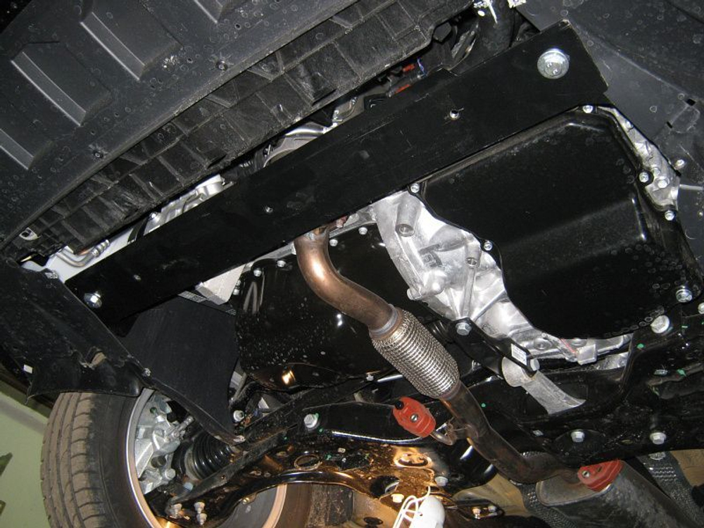 Защита картера и КПП Sheriff для Skoda Fabia I (Mk1) 2000-2007 арт.21.2088 V1