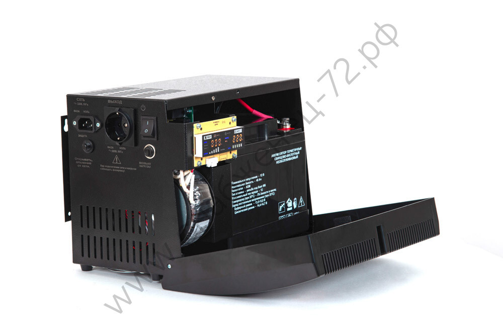 Teplocom - 500+ ИБП, внутренняя/внешняя АКБ, МП корпус, Line-Interactive синусоида