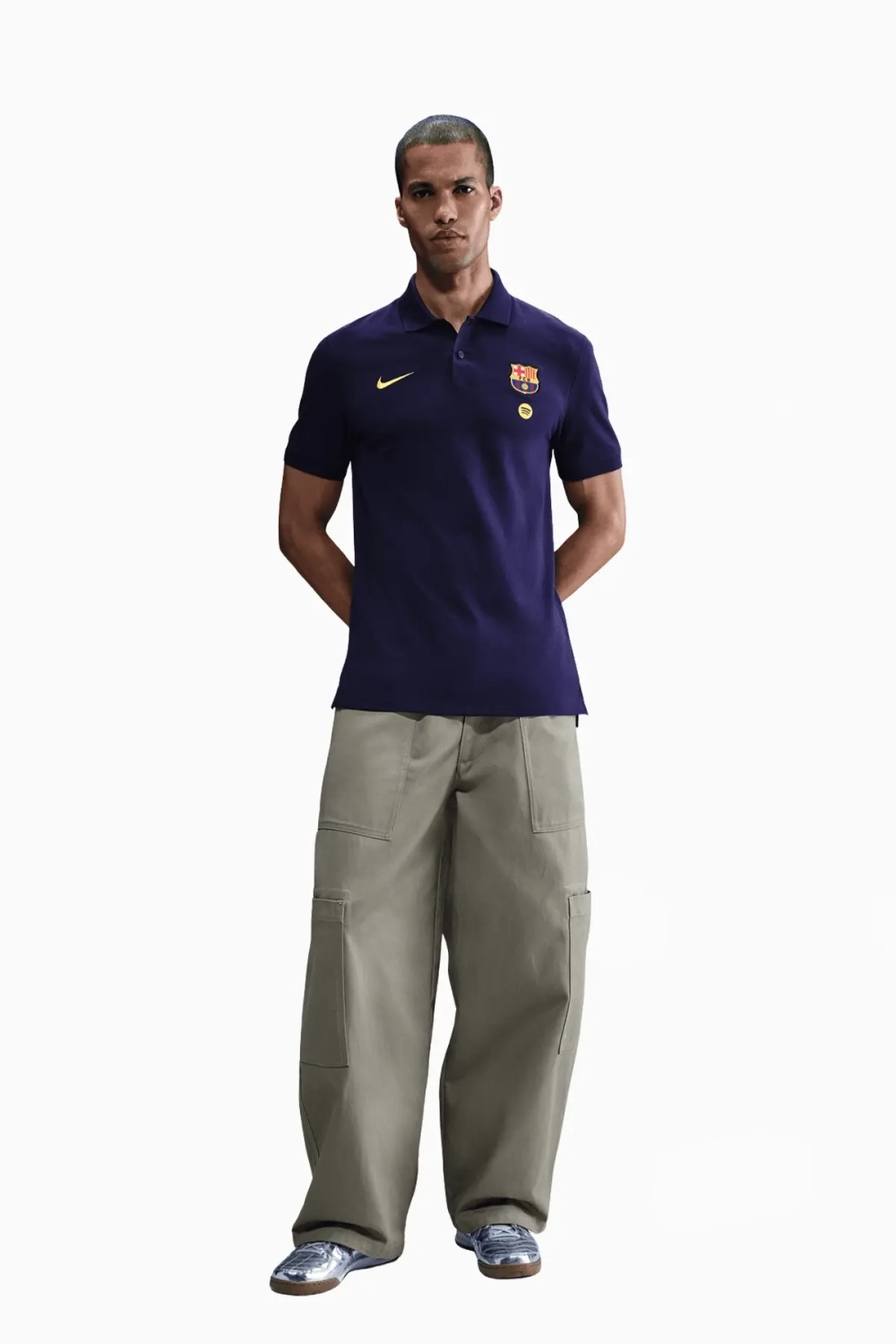 Футболка Nike FC Barcelona 25/26 Polo - темно-синий