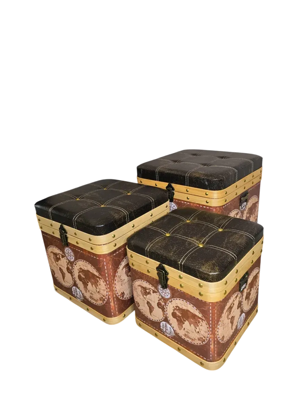 Пуфики с ящиком 3 шт