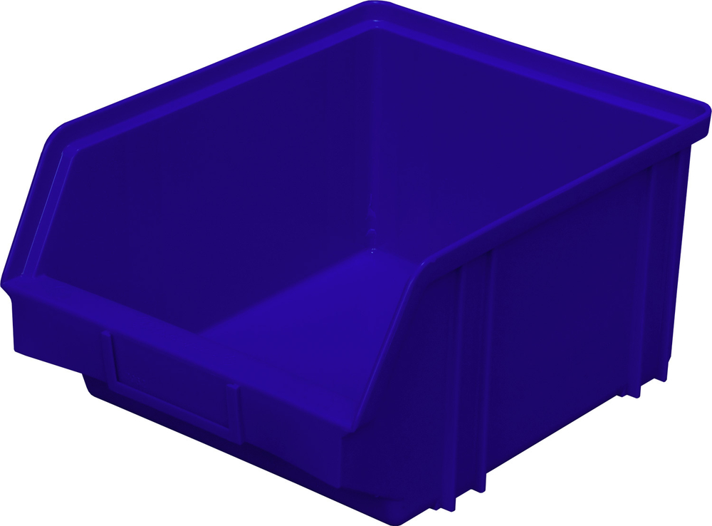 Ящик сплошной 290×230×150 мм, объем 10.01 л., арт.: 7962, синий, код: 01686