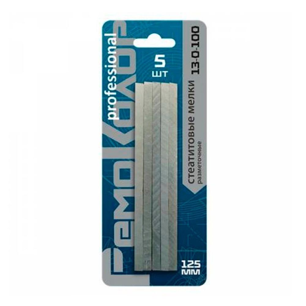 Мелки разметочные мраморные (стеатитовый стержень), 125х12х5мм, 5шт. , (шт.)