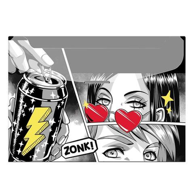 Папка для документов А4 пластиковая "Герои аниме комикс" (Феникс+)