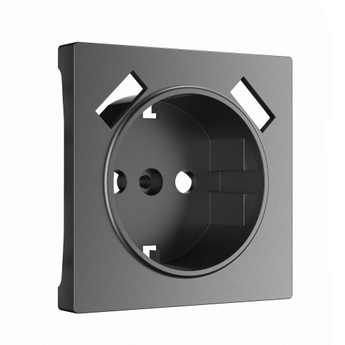 Накладка для розетки USB  (графит матовый) W1179564