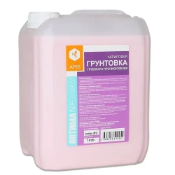Apis, Грунтовка водно-дисперсионная, акриловая, глубокого проникновения, розовая, 5 кг, Оптима