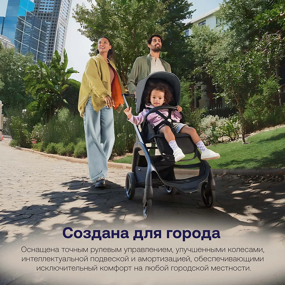 Прогулочная коляска Bugaboo Dragonfly complete Graphite/Grey Melange-Grey Melange