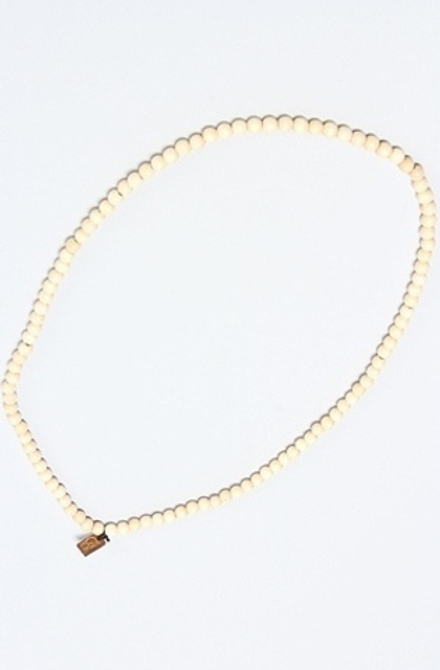 Деревянные бусы бежевые Good Wood NYC