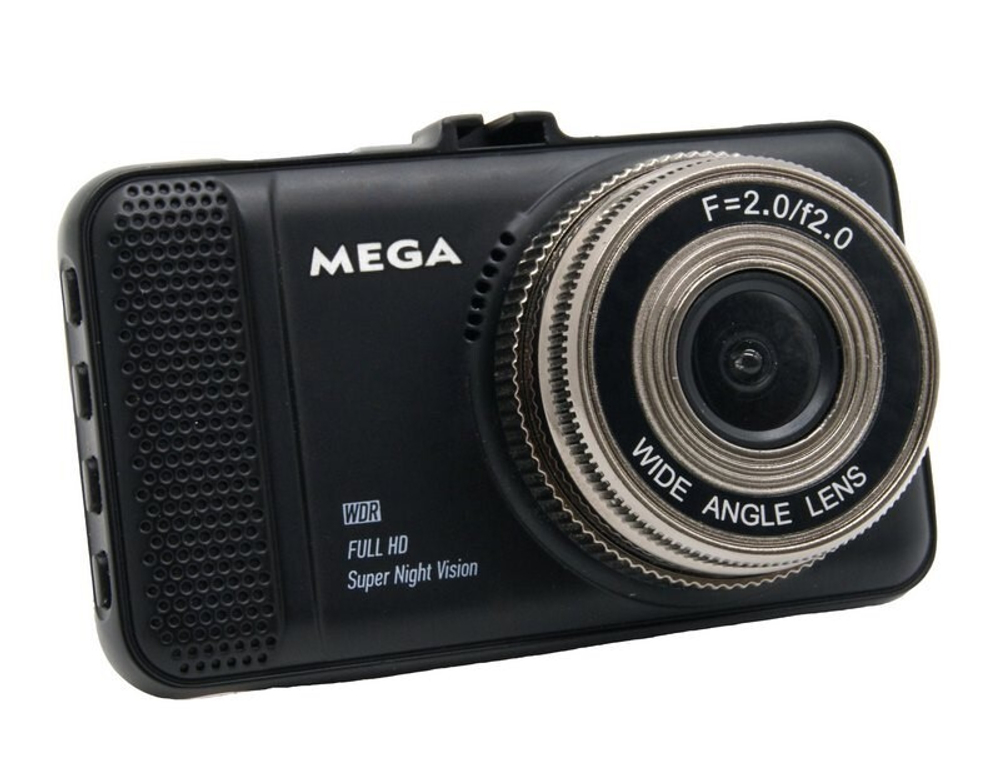 Автомобильный видеорегистратор MEGA T659 + камера (черный)