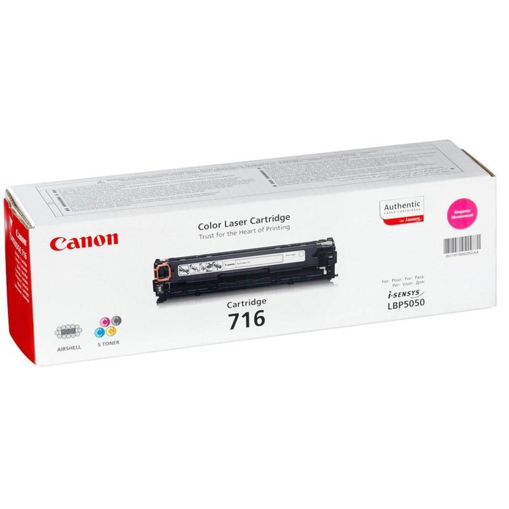 Картридж CANON 716M для i-Sensys LBP5050/MF8030/MF8040/MF8050/MF8080 пурпурный (1.5k)