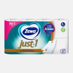 Туалетная бумага Zewa Just 1 4 слоя 8 рулонов в ассортименте