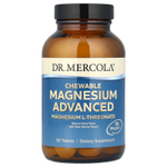 Dr. Mercola, Жевательные добавки с магнием, натуральная вишня, 60 таблеток