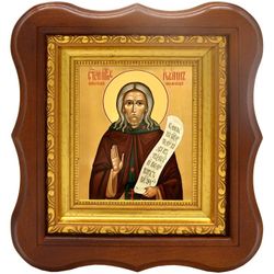 Иоанн Прозорливый Египетский преподобный. Икона на холсте.