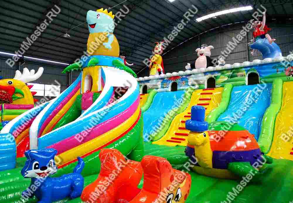 Коммерческий батут "Звериный городок" 24*15*6 м