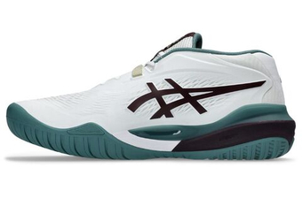 Мужские кроссовки теннисные Asics Gel-Resolution X - white/dark aubergine