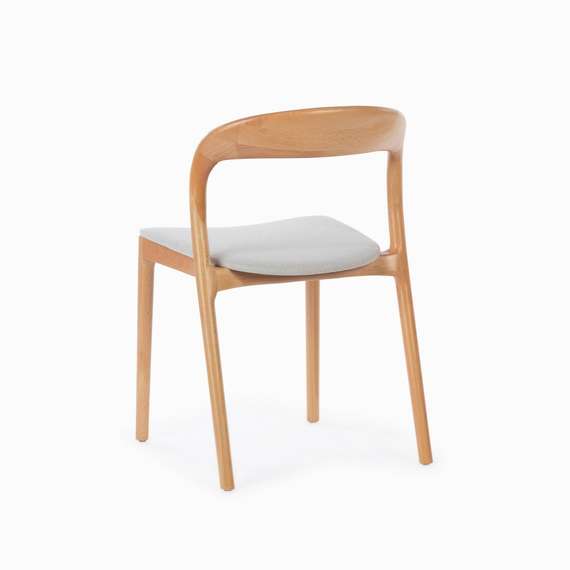 Стул Esse Soft, бук, светло-серое сиденье