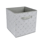 Короб-кубик для хранения "Орнамент", Д300 Ш300 В300, серый